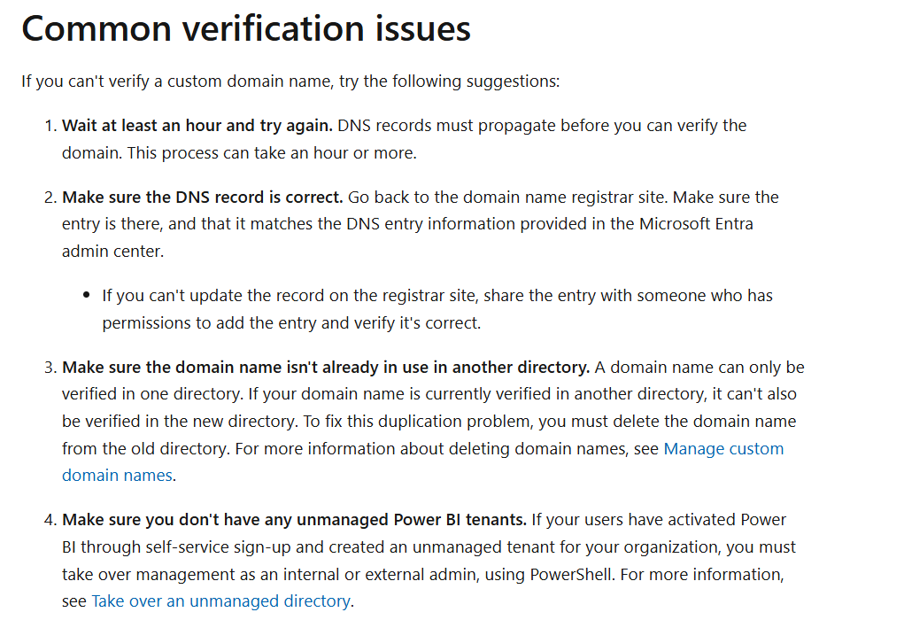 can't add new domain to entra - Microsoft Q&A