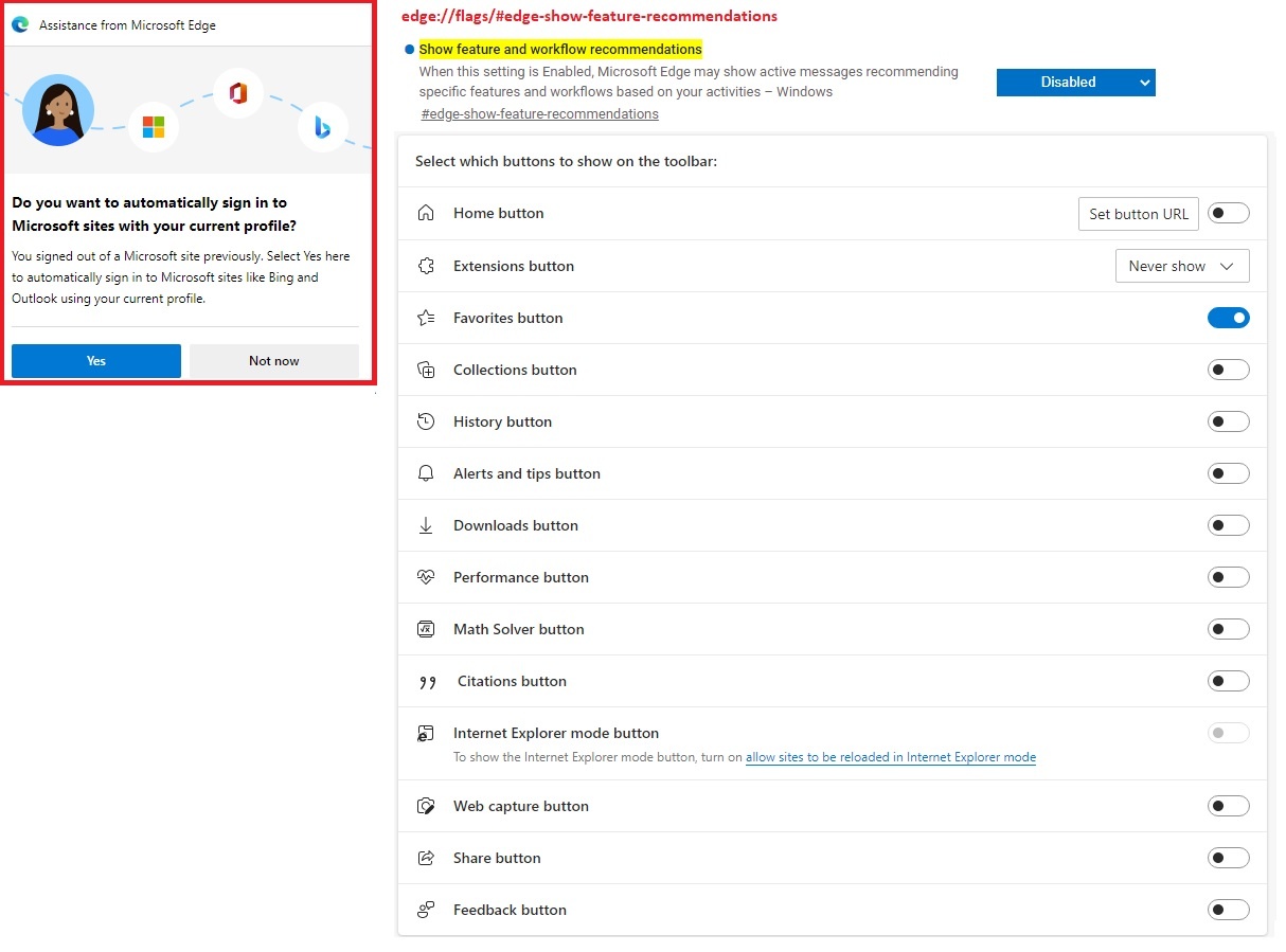 how do i turn off Assistance from Microsoft Edge - Microsoft Q&A