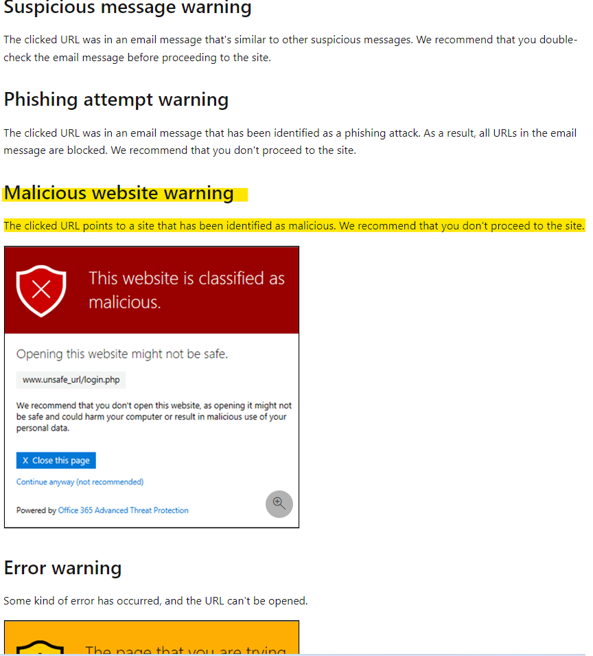 Link in an email is flagged as Malicious by defender. - Microsoft Q&A