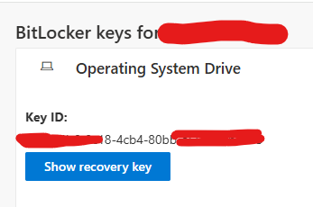 bitlocker recovery key not opening - Microsoft Q&A