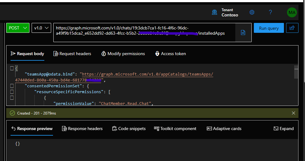Teams bot can't see messages in chat when installed with graph API ...