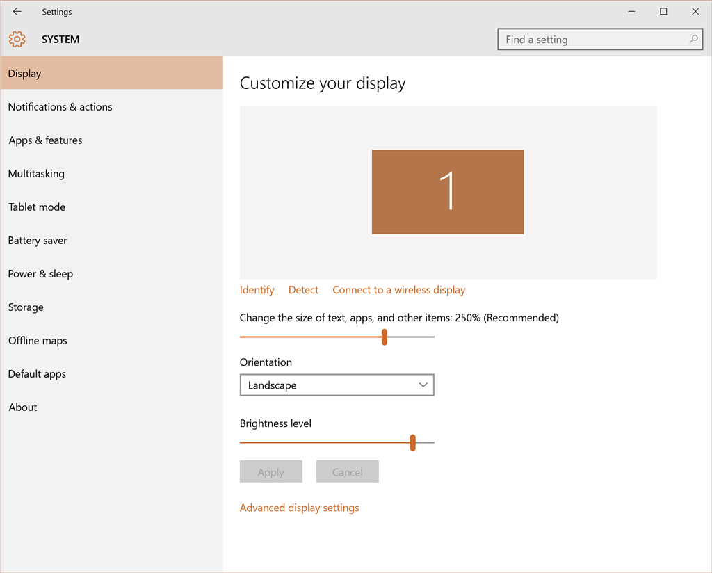 Windows 10 won't run minecraft in fullscreen in lower resolution