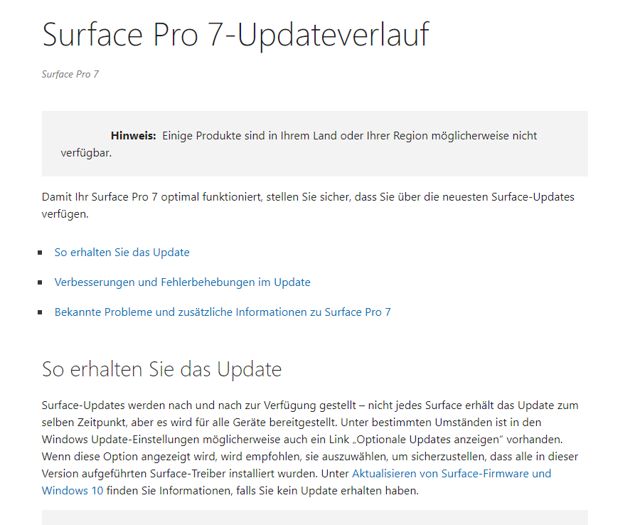 Surface Pro 7 Display Probleme - Microsoft Q&A