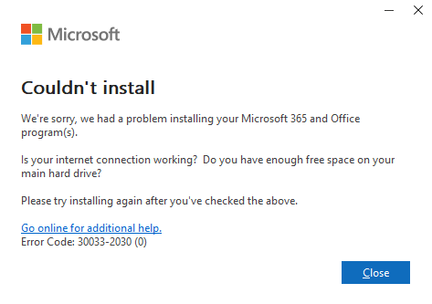 Cannot Install Office On Computer Microsoft Q A