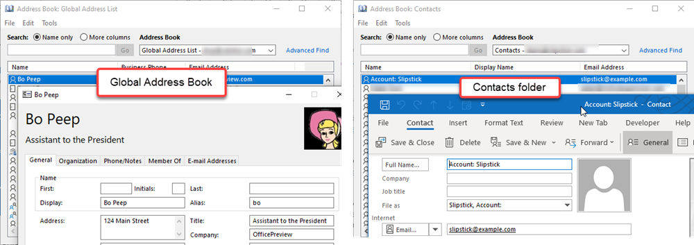 Outlook: Address Book e-mail addresses TAB Question - Microsoft Q&A