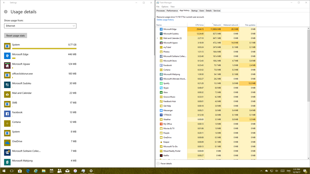 System data usage - Microsoft Q&A