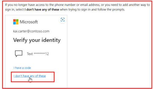 Can't reset password and my information is "Insufficient" - Microsoft Q&A