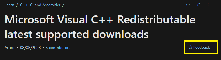 Feedback