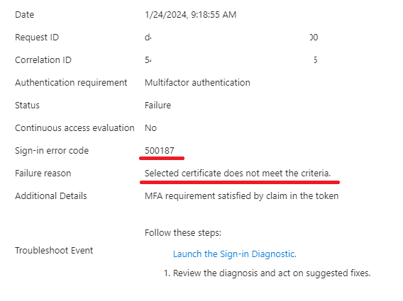 Certificate-based auth for PIM problem - Microsoft Q&A