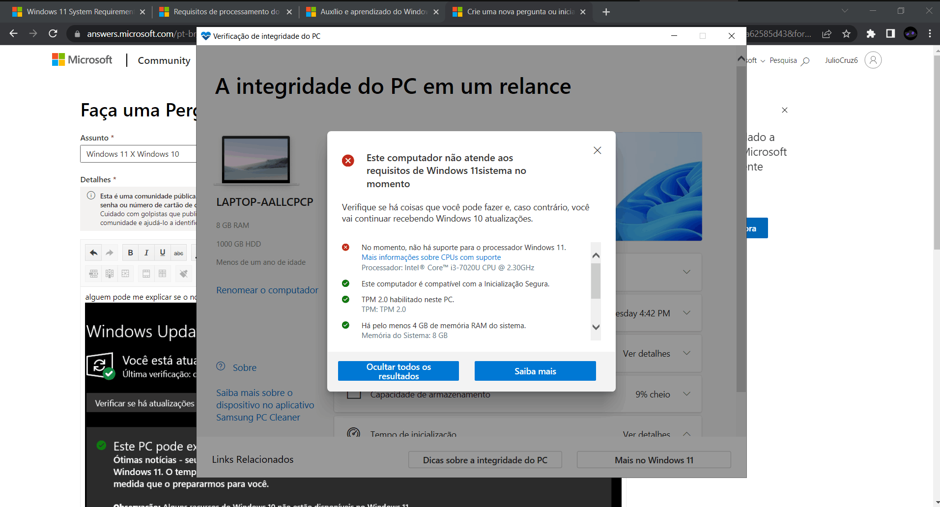 Windows 11 X Windows 10 - Microsoft Q&A