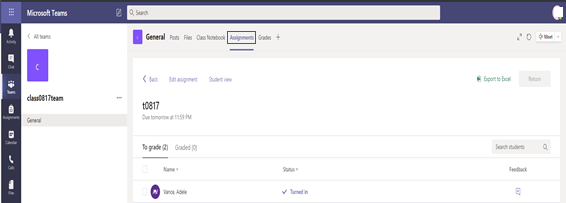 Assignments late turn ins - Microsoft Q&A