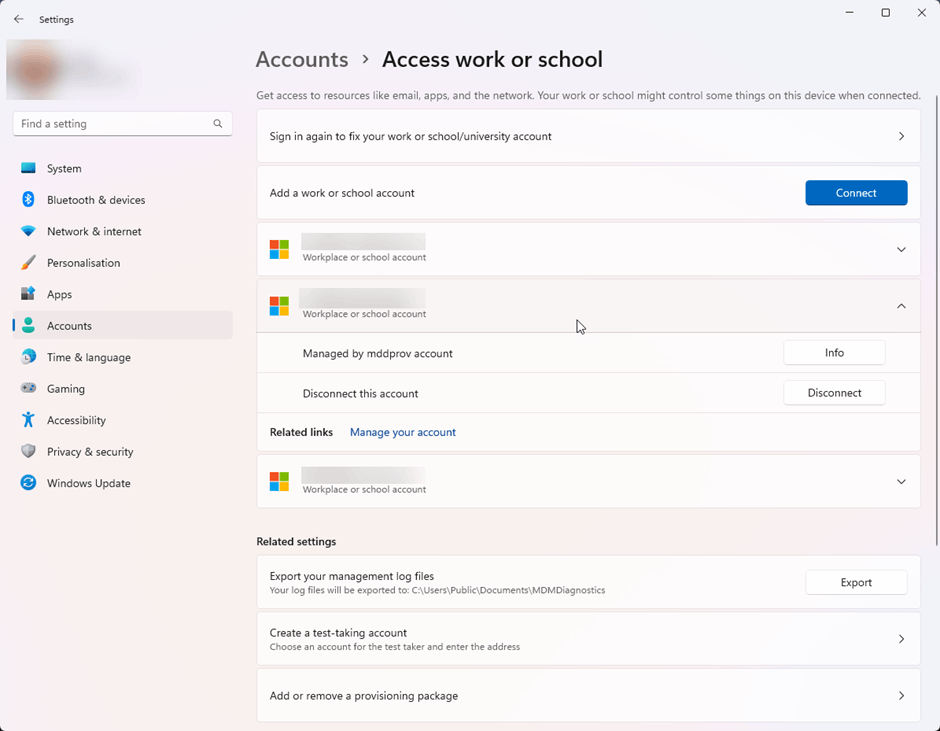 Added Work Account to Windows 11 Pro, but cant login with this new user ...