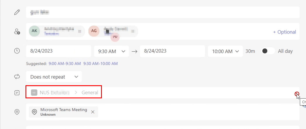 How do I remove a group from a Teams meeting invite? - Microsoft Q&A