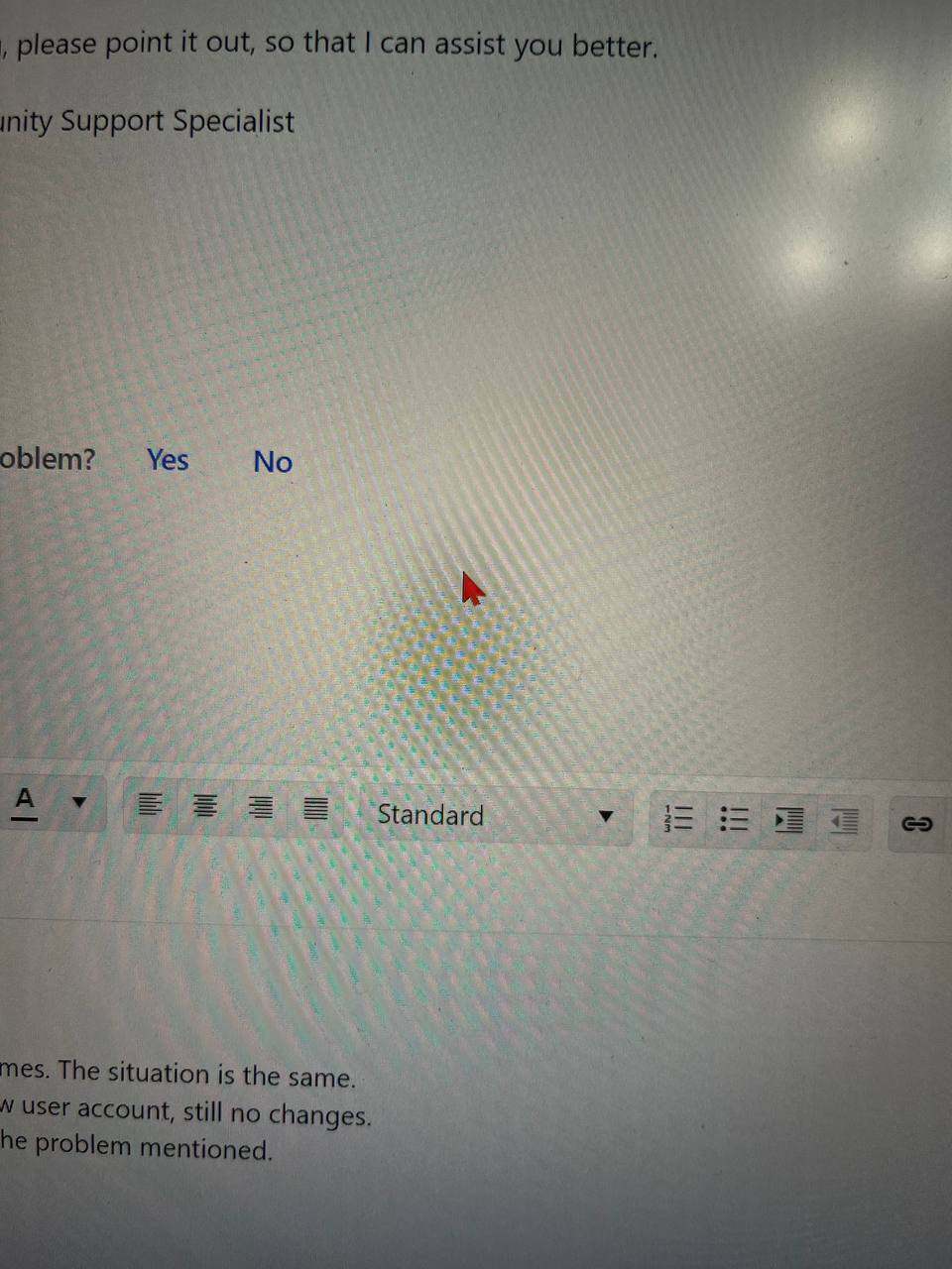 Cursor changes color to red or beige - Microsoft Q&A