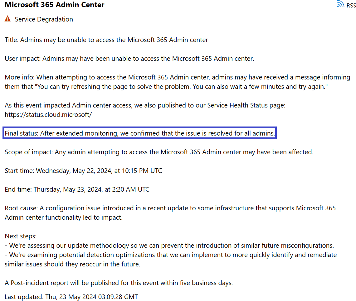 Unable to access admin portal - Microsoft Q&A