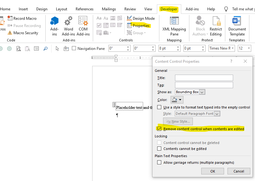 Word - certain words/sentences/paragraphs appear in boxes - NOT text ...