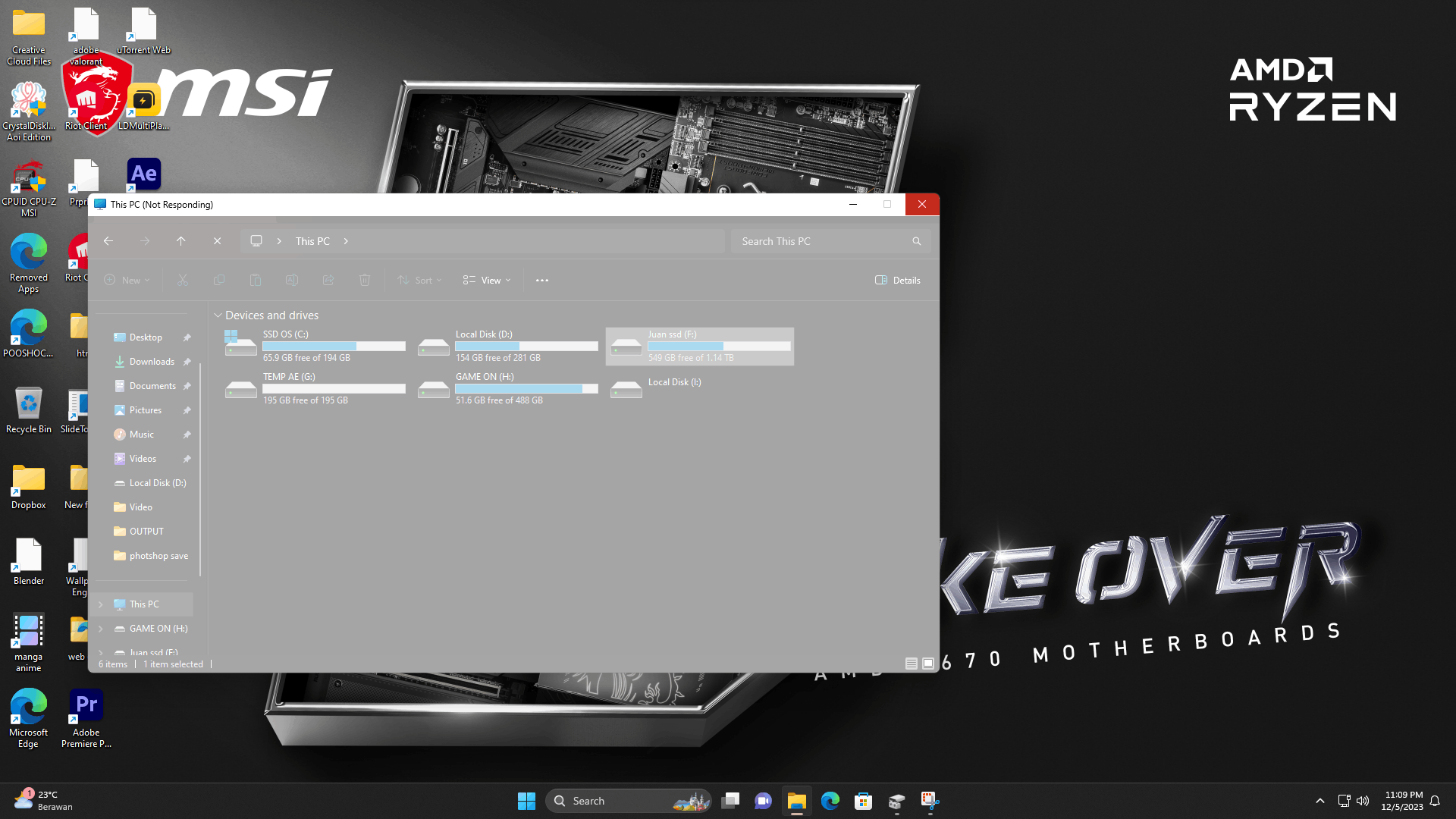 Crash/blank screen when i plug my external hard drive - Microsoft Q&A
