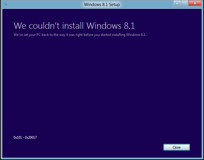 Error 0x101 - 0x20017 and CDBoot: Cannot boot from CD - code : 5