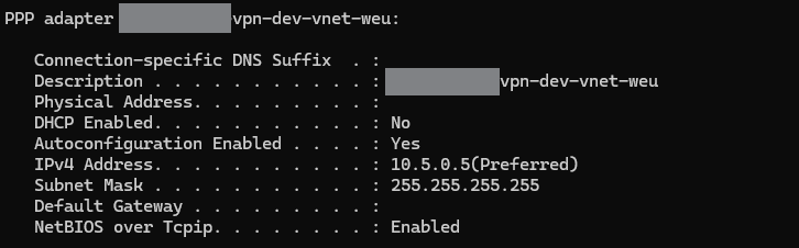 screenshot ipconfig windows host