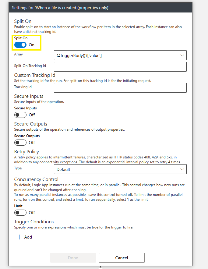 How to place the multiple files at a time in logic apps - Microsoft Q&A