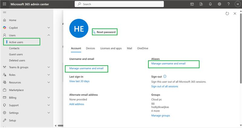 Pass an email account address to a different person - Microsoft Q&A