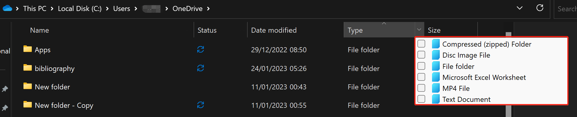 When will there be an ability to sort items by file type ...