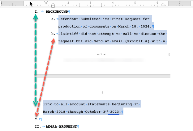 Multi-Level list indents left instead staying in line with line above ...