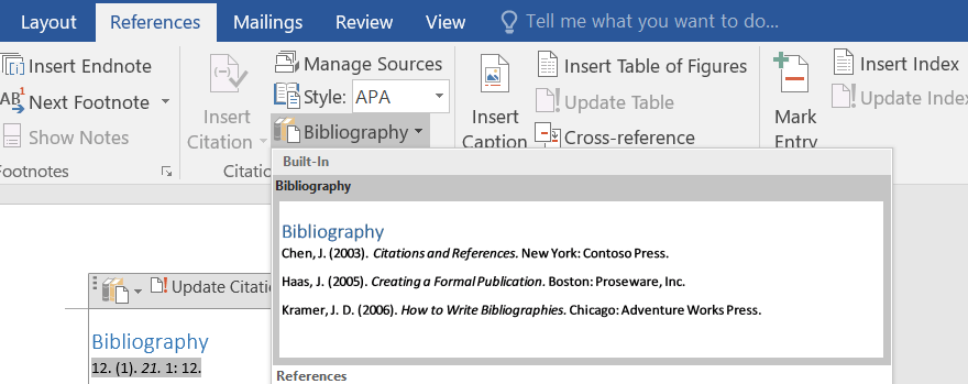 Word 2019 Citation number in text does not link to citation in ...