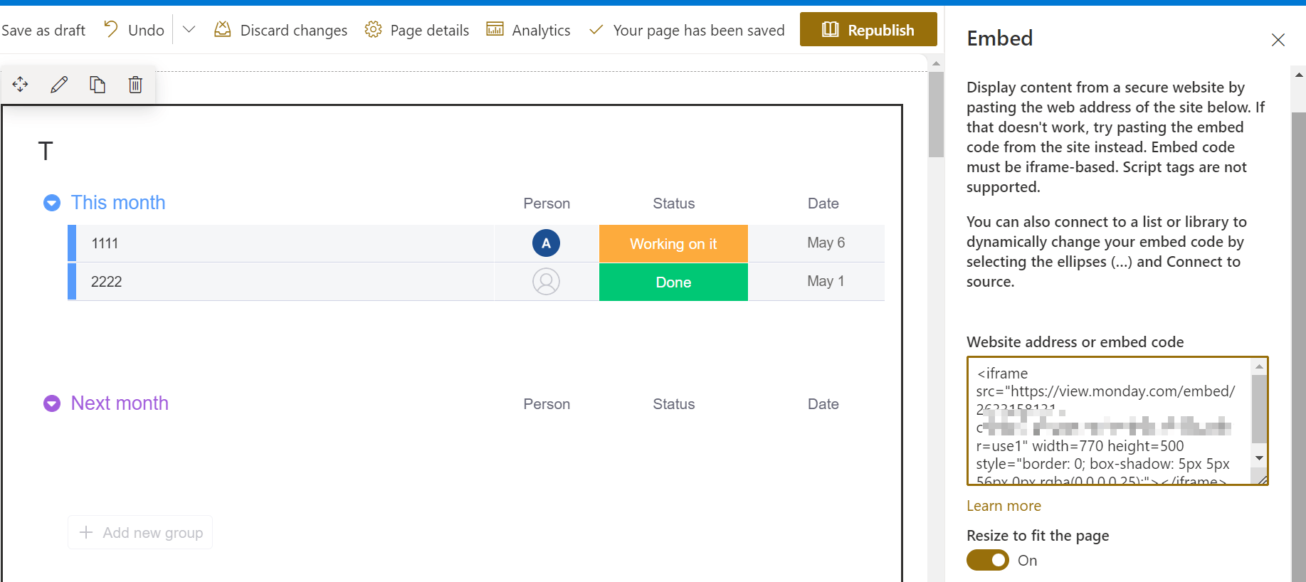 Unsupported embed even though it's an allowed domain - Microsoft Q&A