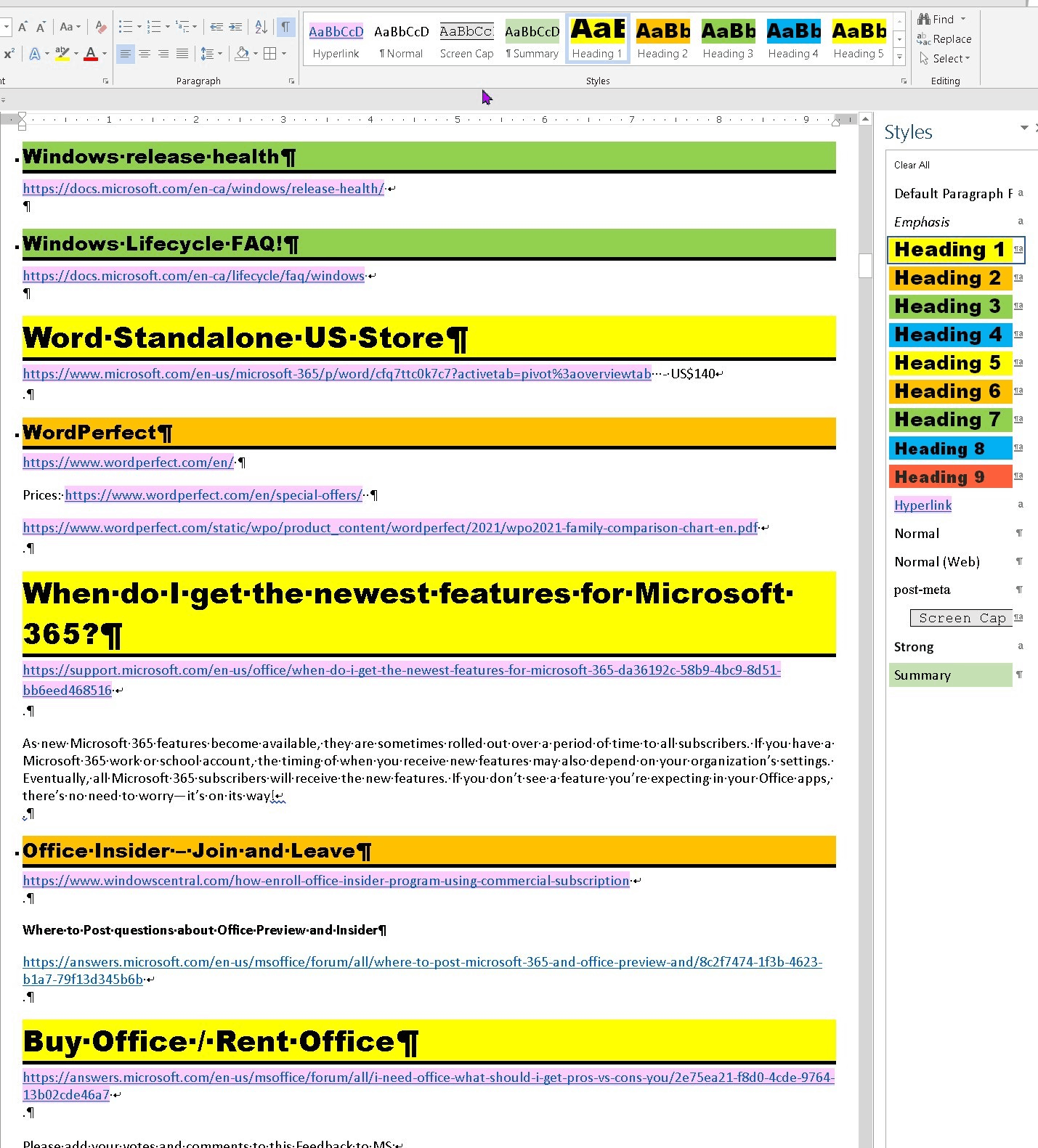 I have designed a TABLE OF CONTENTS in Microsoft Word for an SOP, How ...