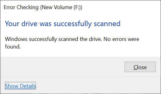 no errors found