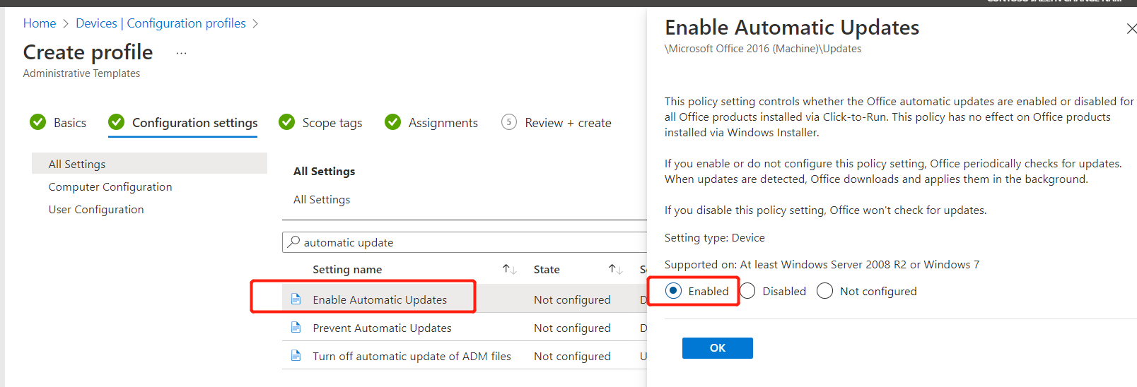 Office 365 Administrative Template - Microsoft Q&A