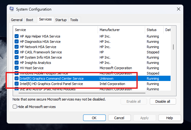 Intel graphics command center with unknown manufacturer - Microsoft Q&A