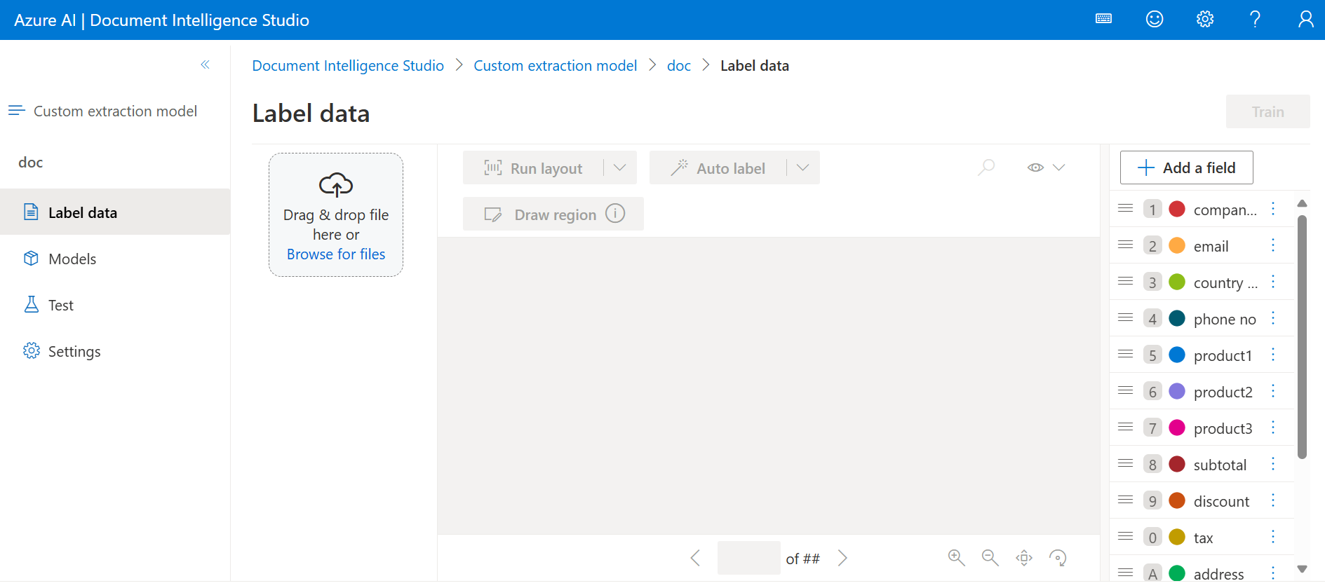 Subject: Urgent: Missing Fields in Azure Custom Extraction Model ...