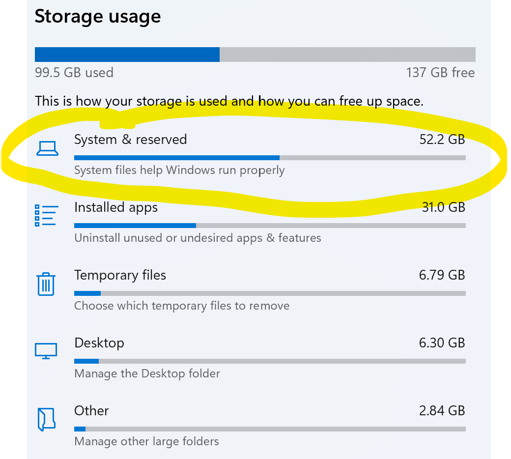 why-do-i-have-50gb-of-reserved-system-storage-microsoft-q-a