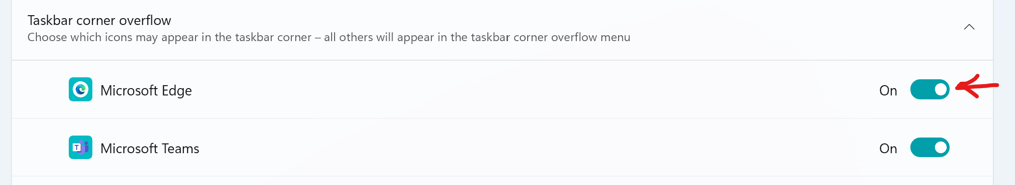 Taskbar icon for MS Edge bar disappears from system tray when closing ...