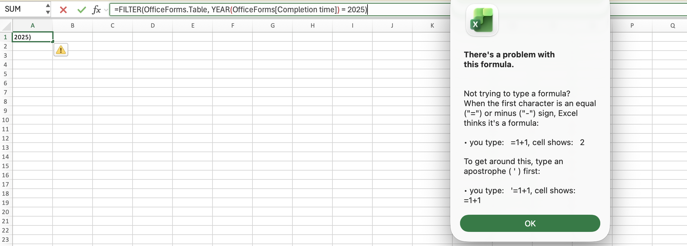 How to organize submissions from Forms in Excel - Microsoft Q&A