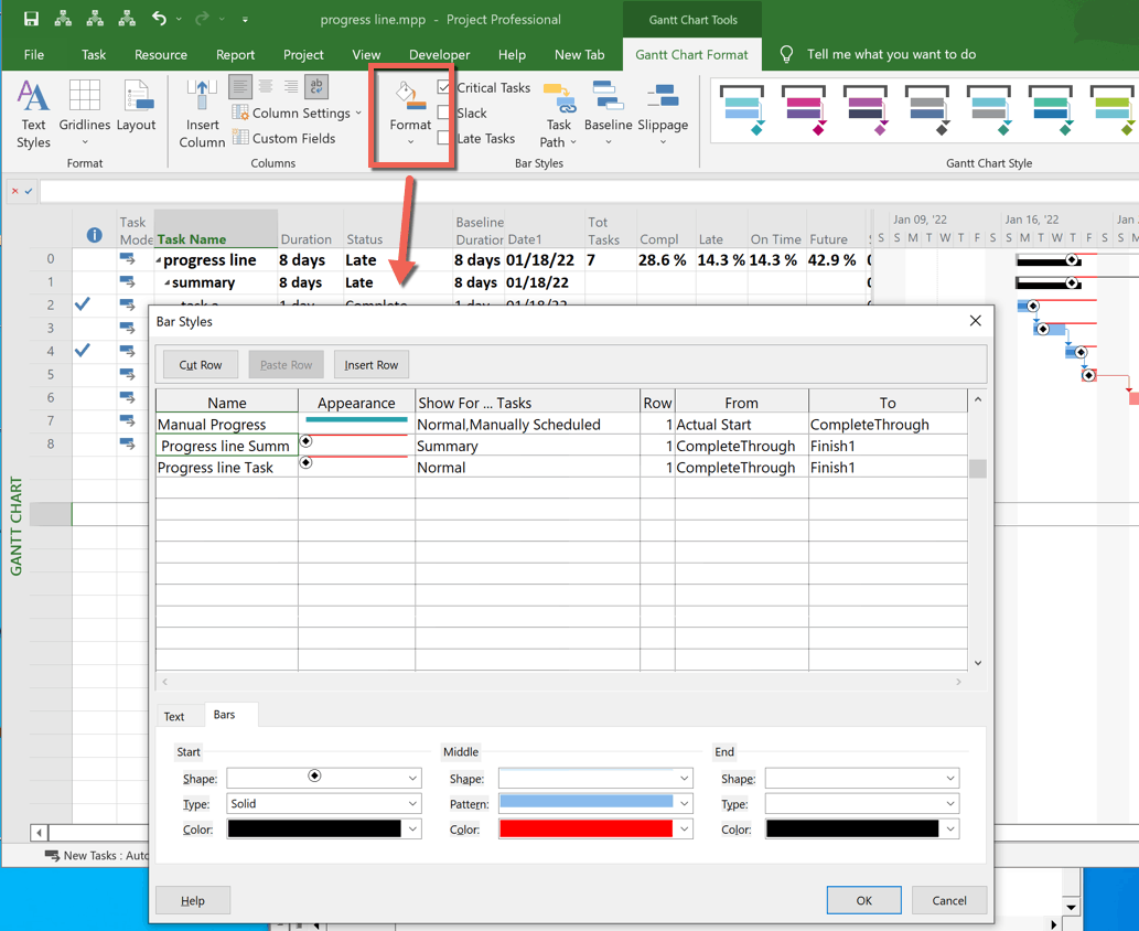 MS Project - Status Line Error When Printing! Please Help - Microsoft Q&A