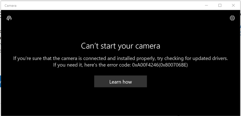 Webcam software causes BSOD indicating stream.sys - Microsoft Q&A