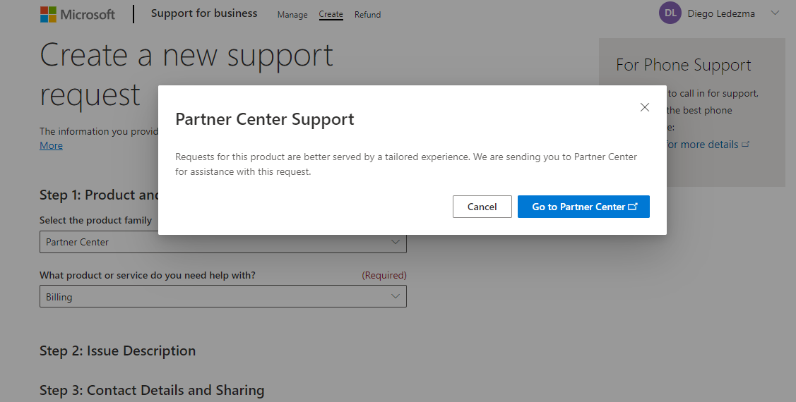 Microsoft Partner Center - Error After Payment - Microsoft Q&A