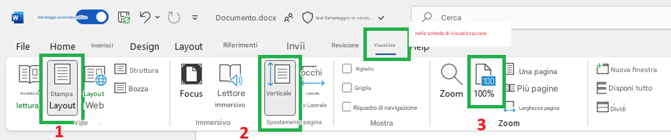 Salvataggio automatico attivoDocumento.docxtest Salvataggio in corso...CercaFileHomeStampaLayoutLayout WebInserisciDesignBozzaLayoutFocusLettore immersivoRiferimentiVerticaleInviiocchiLateraleo LateraleSpostamento paginaRevisioneRighelloGrigliaRiquadro di navigazioneMostra3nella scheda di visualizzazioneModalità di letturaVisualizzaZoomUna pagina100100%Più pagineLarghezza paginaNuova finestraDisponi tuttoDividiVisteStrutturaImmersivo2Zoom