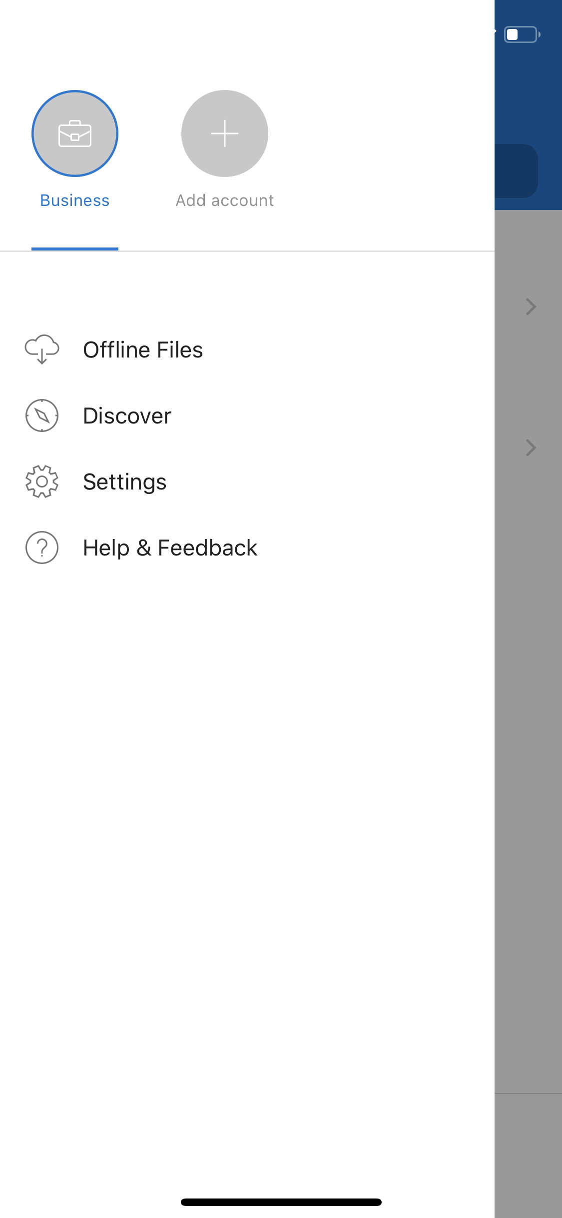 Cannot see OneDrive for Business files in OneDrive app for iOS ...