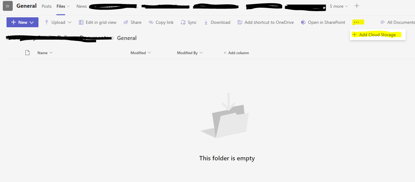 How to change the 'see all' link on a teams tab - Microsoft Q&A