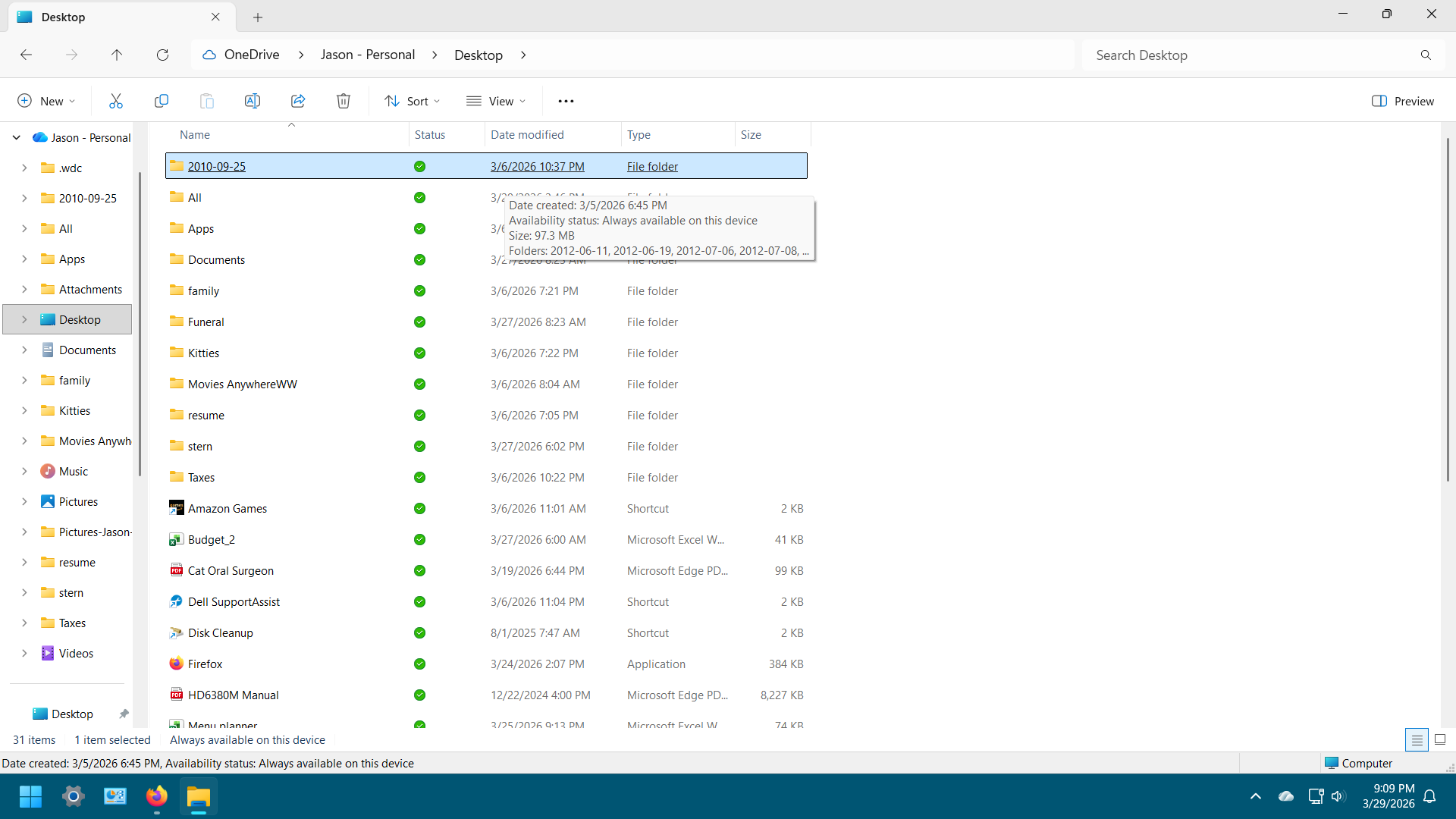 I have a problem understanding why Onedrive is syncing folders ...