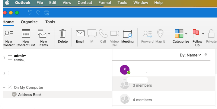 deleting groups in address book - Microsoft Q&A