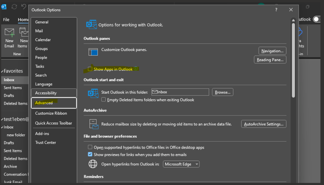 Office 365 Desktop Apps - Outlook Applet Layout - Microsoft Q&A
