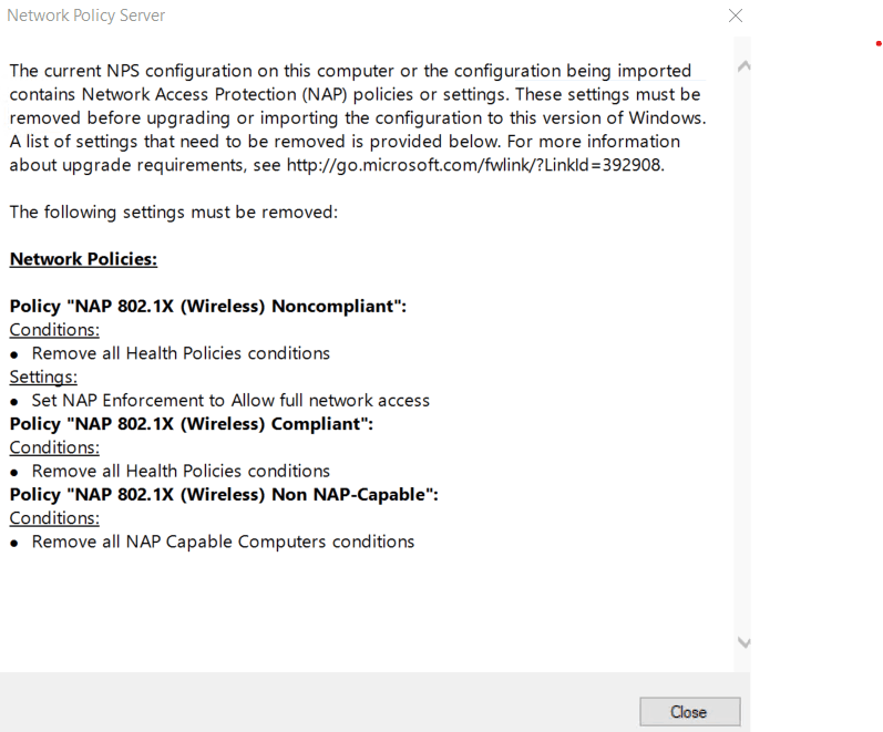 Migrate from 2012 NPS to newer NPS server - Microsoft Q&A