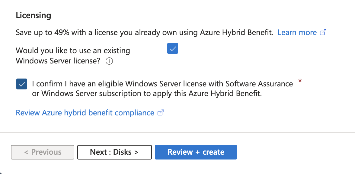 How to use existing windows server license on Azure VM ? - Microsoft Q&A