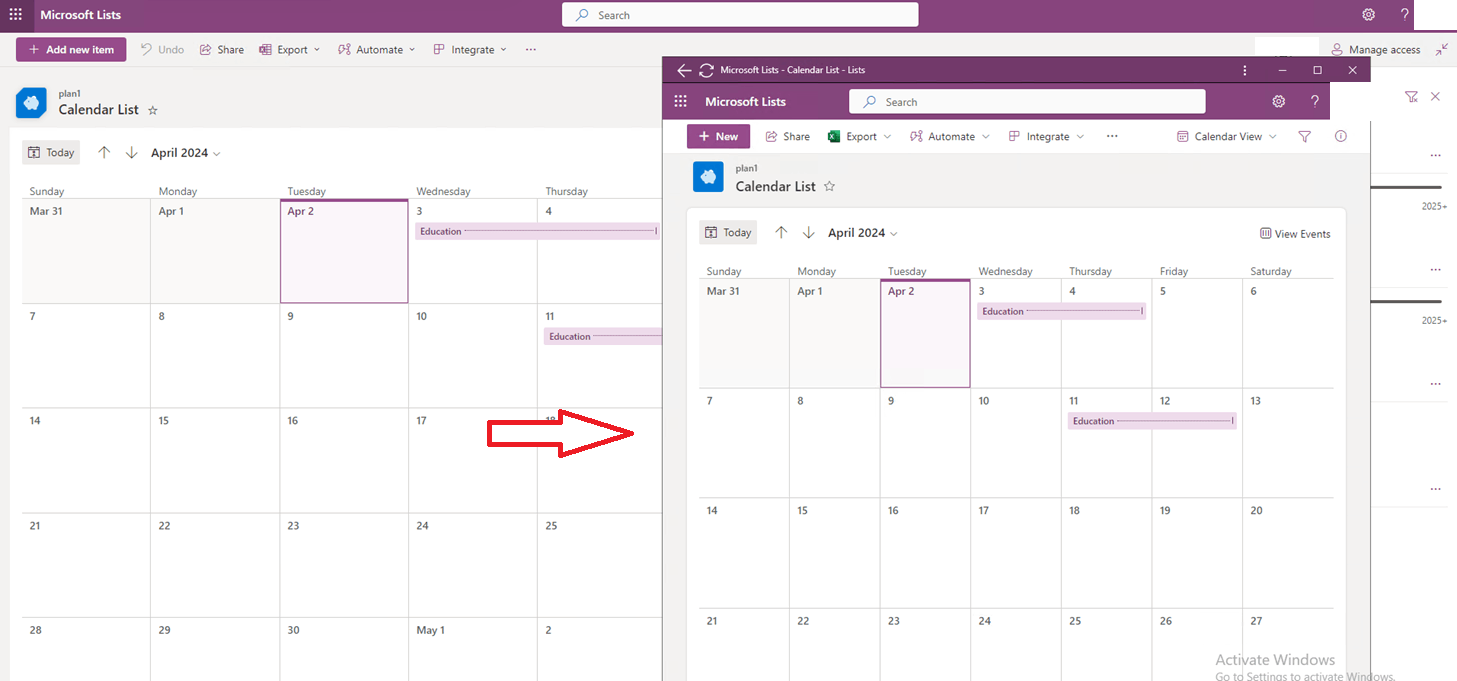 Lists calendar view doesn't keep filters - Microsoft Q&A