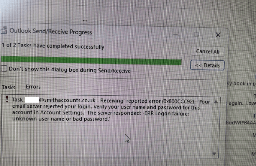 My e mails will no longer download to my computer. - Microsoft Q&A